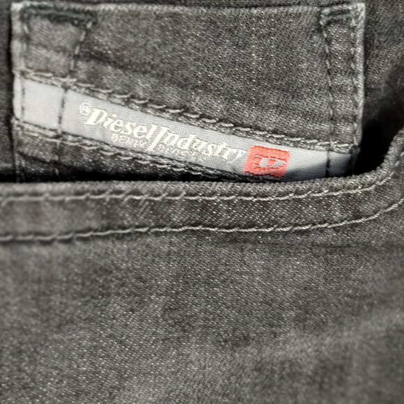 Diesel Thommer Slim Skinny Grey Jeans Size 31 x 32 - Picture 6 of 12